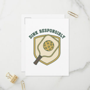  Dink Responsibly Invitation Postcard