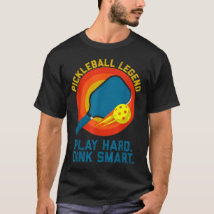 Dink responsibly retro pickleball funny vintage T-Shirt