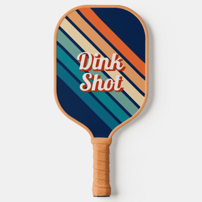 Dink Shot Retro Custom Pickleball Paddle (Front)