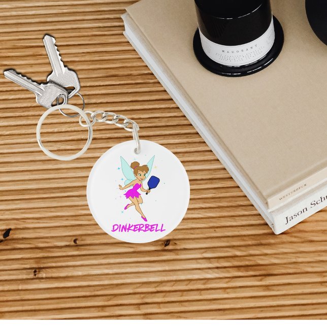 Dinkerbell Pickleball - Funny Pickleball For Her Keychain (Creator Uploaded)
