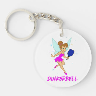 Dinkerbell Pickleball - Funny Pickleball For Her Keychain