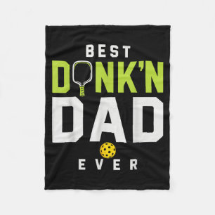 Dinkin Dad Ever Pickleball Humour Fleece Blanket