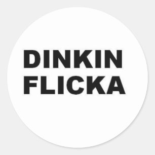 DINKIN FLICKA CLASSIC ROUND STICKER