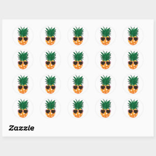 Dinking club, Pickleball pineapple Classic Round Sticker