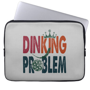 Dinking Problem Pickleball - Court-Side Humour Laptop Sleeve