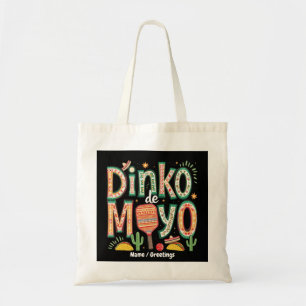 Dinko de Mayo Funny Cinco de Mayo Pickleball Pun  Tote Bag