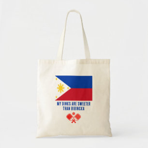 DINKS SWEETER THAN BIBINGKA Philippines Pickleball Tote Bag