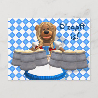 Dinky Bears Bavarian Oktoberfest Zenzi Postcard