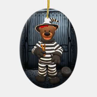Dinky Bears Little Prisoner Ceramic Ornament