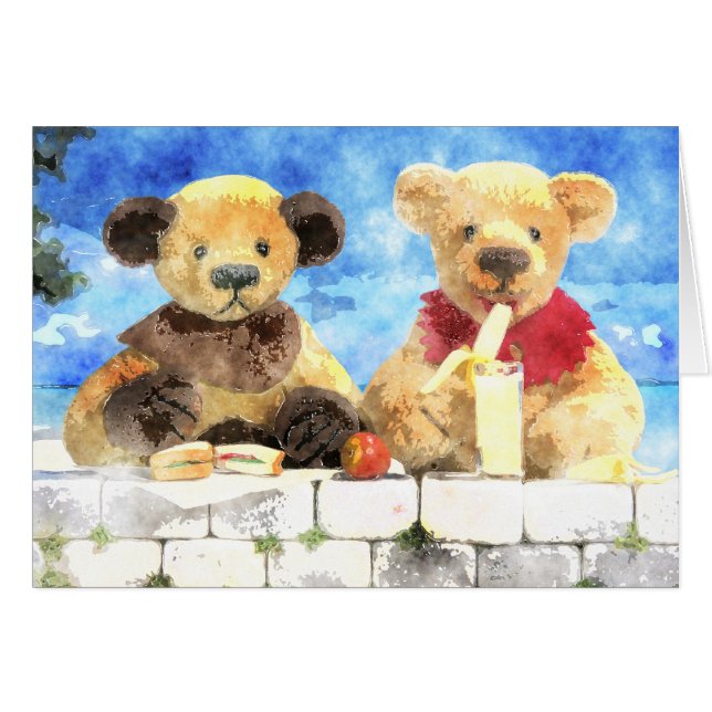 Dinky Bears Watercolor - Have a break (Front Horizontal)