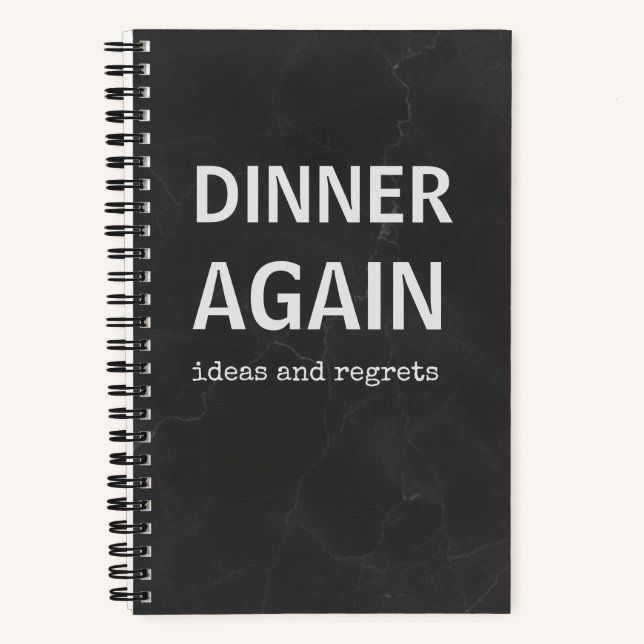 Dinner Again Recipe Book | Kitchen Notebook (Front)