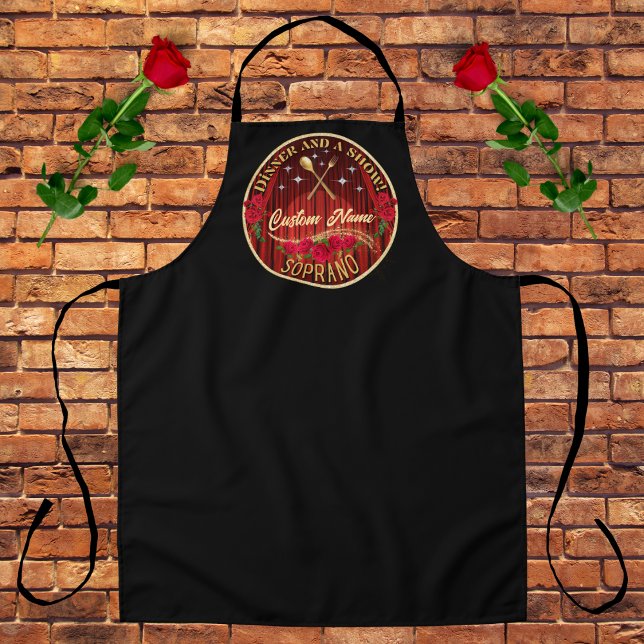 Dinner and a Show Custom Name Soprano Apron (Creator Uploaded)