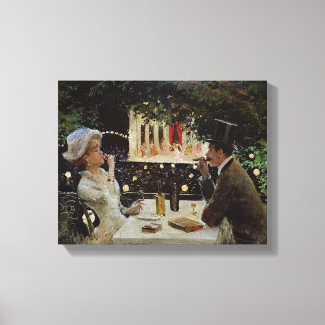 Dinner at Les Ambassadeurs, c.1882 Canvas Print (Front)