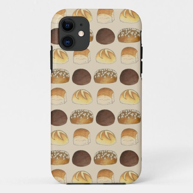 Dinner Bread Rolls Buns Bakery Baker Chef Foodie Case-Mate iPhone Case (Back)