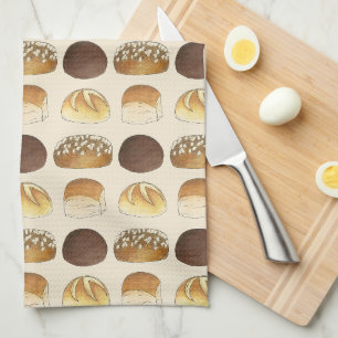 Dinner Bread Rolls Buns Bakery Baker Chef Foodie Kitchen Towel