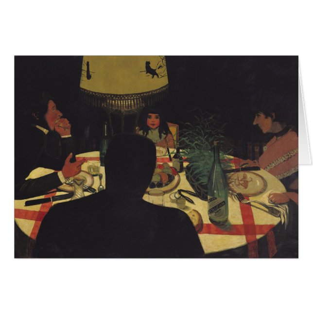 Dinner by Lamplight, 1899 (Front Horizontal)