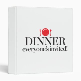Dinner Everyone's Invited Binder