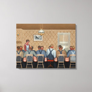 Dinner for Threshers by Grant Wood Canvas Print