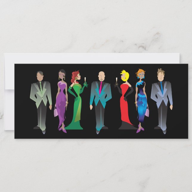 Dinner Guests Custom Invitation (Front)