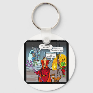 Dinner In Hell Funny Gifts Tees Cards Etc Keychain