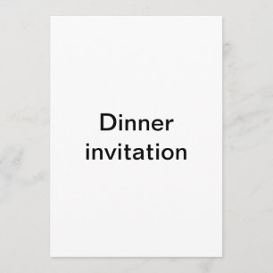 Dinner invitation