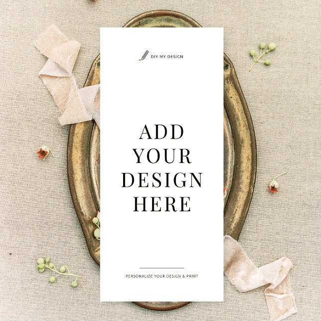 Dinner Menu Printing 4x9" Upload Your Design (Creator Uploaded)