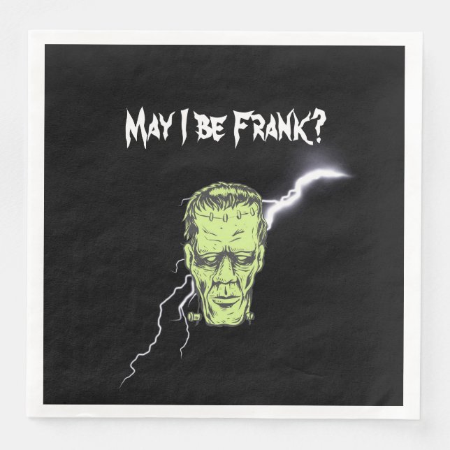 Dinner Napkins, May I Be Frank, Frankenstein Napkin (Front)