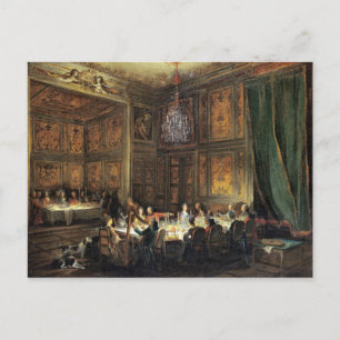 Dinner of the Prince of Conti in the Temple Postcard