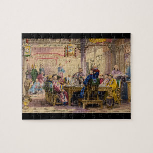 Dinner Party at a Mandarin's_Engravings Jigsaw Puzzle