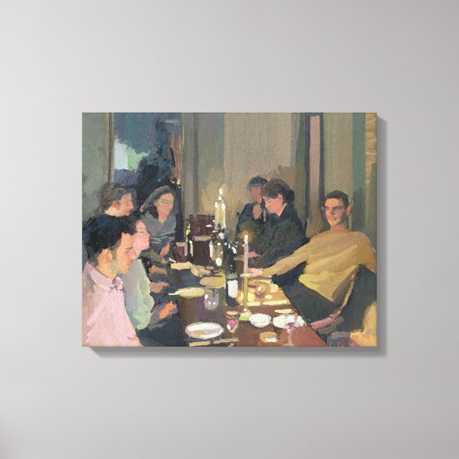 Dinner Party Canvas Print (Front)