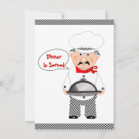 Dinner Party Fun Chef Informal