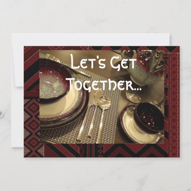 Dinner Party invitation (Front)