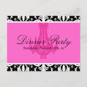 Dinner Party Invitation Postcard