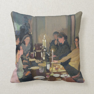 Dinner Party Throw Pillow
