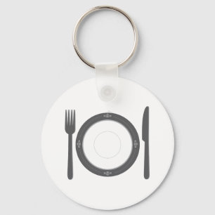 Dinner Place Setting Keychain