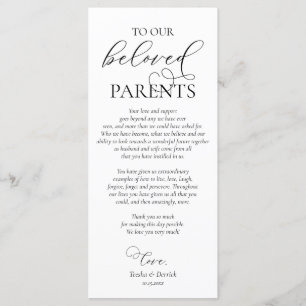Dinner Place Setting Thank You Calligraphy Card