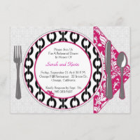 Dinner plate invite