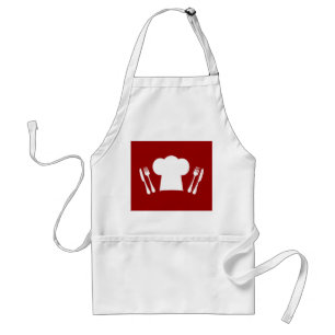 Dinner Time Master Chef Cute Hat and Cutlery Standard Apron