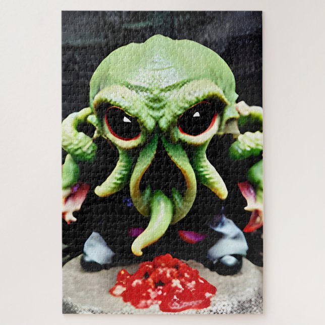 Dinner with Cthulhu Expert Jigsaw Puzzle (Vertical)