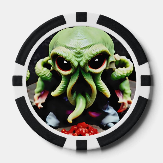 Dinner with Cthulhu Poker Chips (Front)