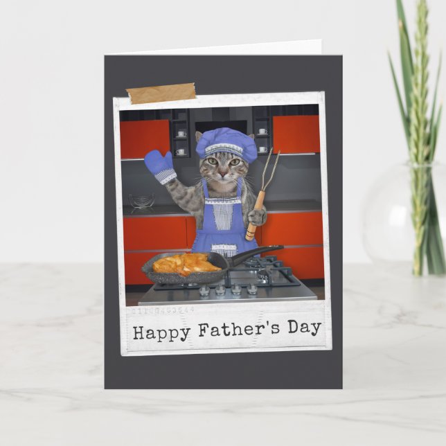 Dinner's Ready! Happy Father's Day Card (Front)