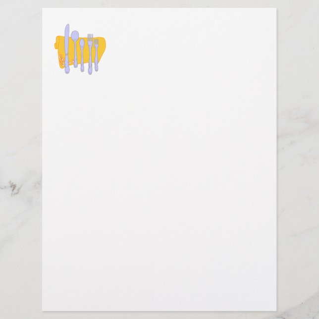 Dinnerware Cooking Design Template (Front)
