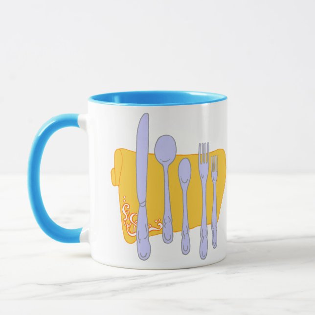 Dinnerware Cooking Design Template Mug (Left)