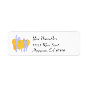Dinnerware Design Label Template
