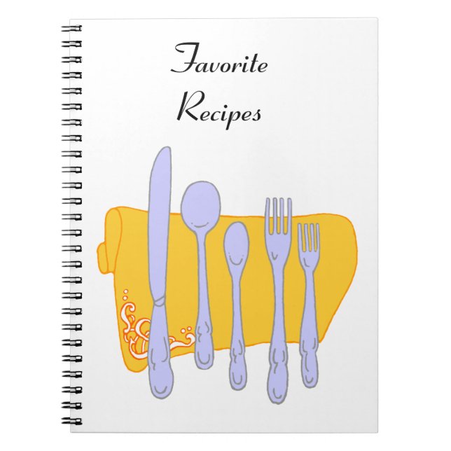 Dinnerware Silverware Design Carnet personnalisé (Devant)