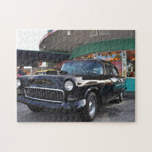 Dinning in the 50's at Mel's Diner Jigsaw Puzzle