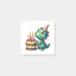 Dino 10th Birthday Post-it Notes