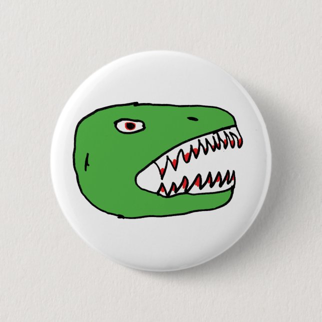 dino 2 inch round button (Front)