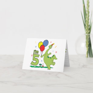 Dino 5e anniversaire Invitation
