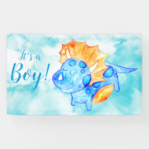 Dino Baby Boy Douche Bannière